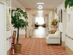 明るい廊下の様子