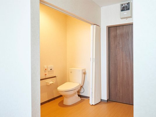 清潔なトイレの一角