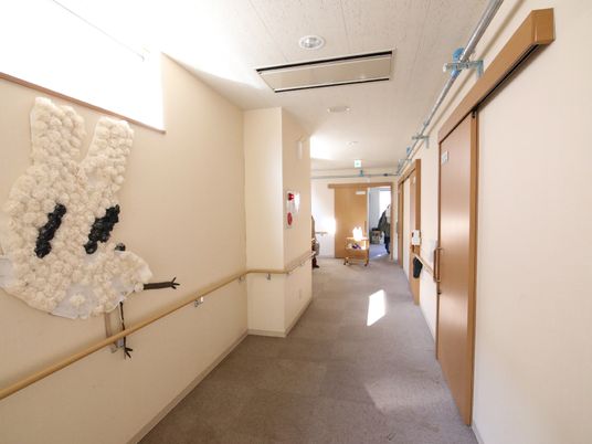 明るい廊下の様子