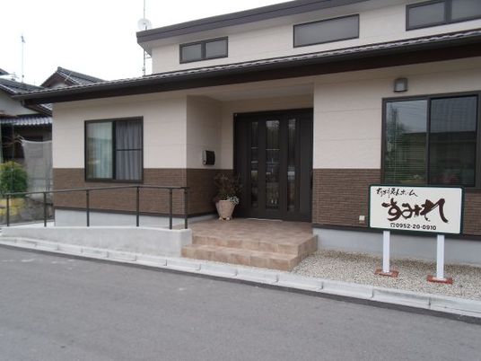 歓迎する雰囲気のエントランス