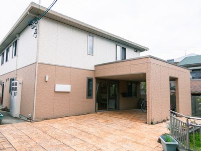 ゆったりとしたエントランス