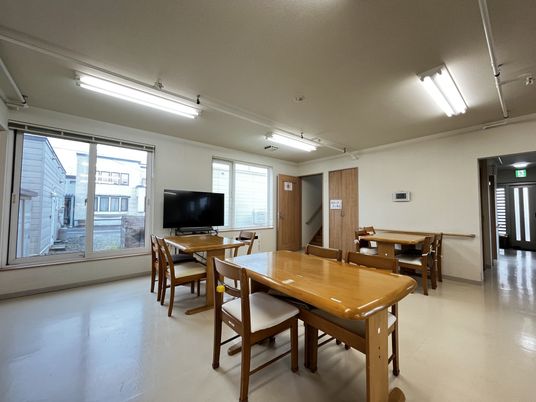 日当たり良好な休憩室