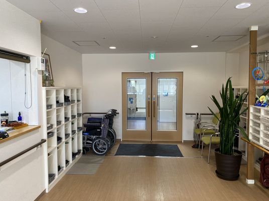 明るいエントランス