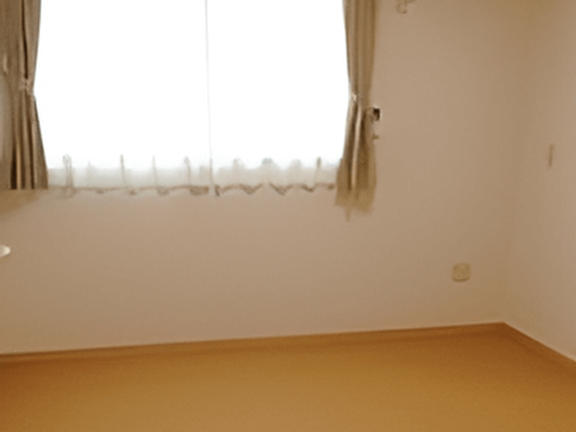明るい空間の居室 居室 ゆったりとした居室で、窓からの自然光が心地よい空間をつくり出しています。クリーンな壁と床で、快適な生活が送れるよう配慮されています。