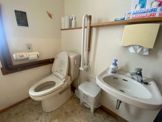 清潔なトイレ設備