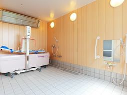 清潔なバリアフリー浴室