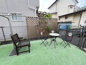 静かな中庭