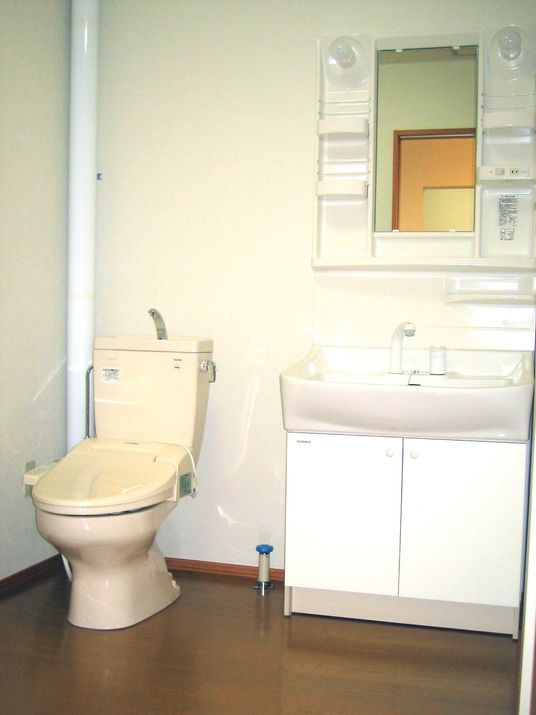 清潔なトイレの一角