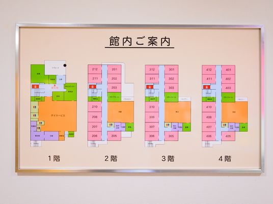施設のフロアガイド図