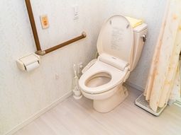 バリアフリー設計のトイレ