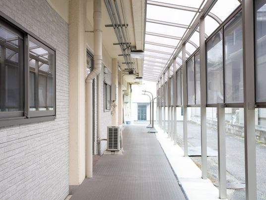 開放感のある廊下