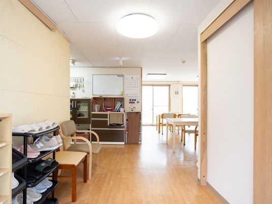 明るい共有スペース