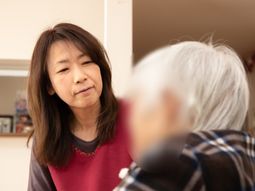 介護者と利用者の対話