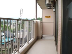 バルコニーの広々とした空間