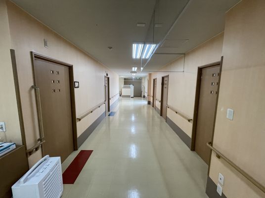 ゆったりとした廊下