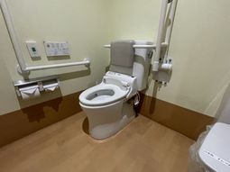 手すり付きのトイレ