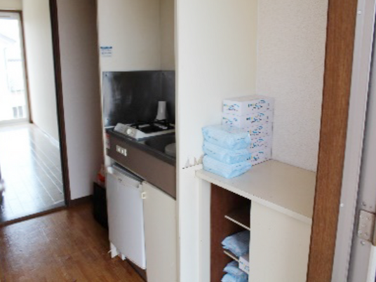 居室のキッチンコーナー