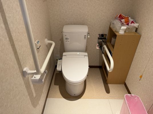 手すりがあるトイレ