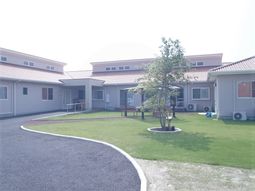 中庭がある一階建て