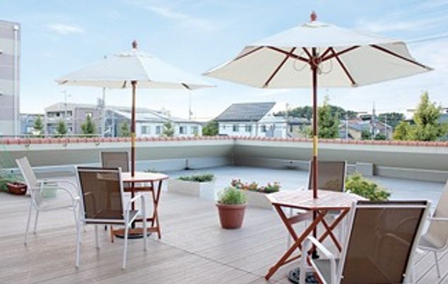 開放感あふれるテラス