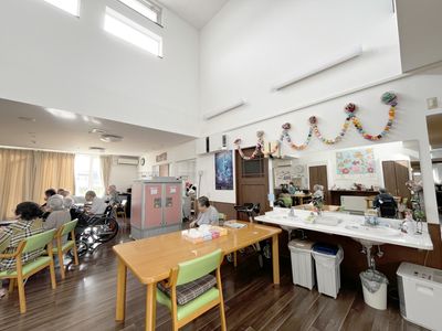 明るい共有スペース