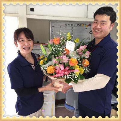 笑顔の職員