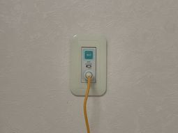 電源プラグが刺さった壁