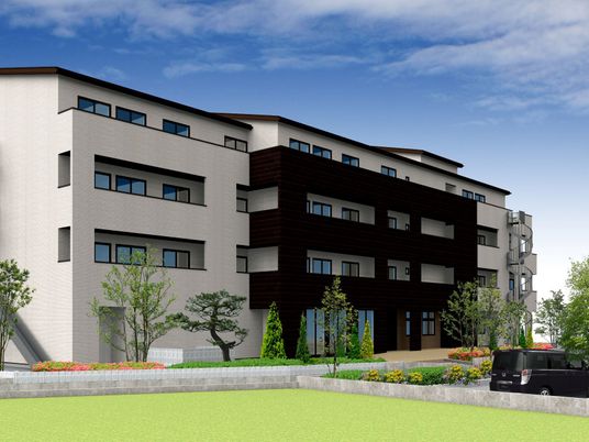 モダンな外観の建物