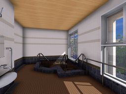 広々とした浴室空間