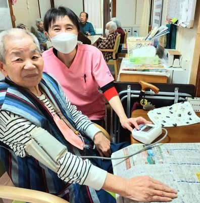 血圧測定が行われる部屋
