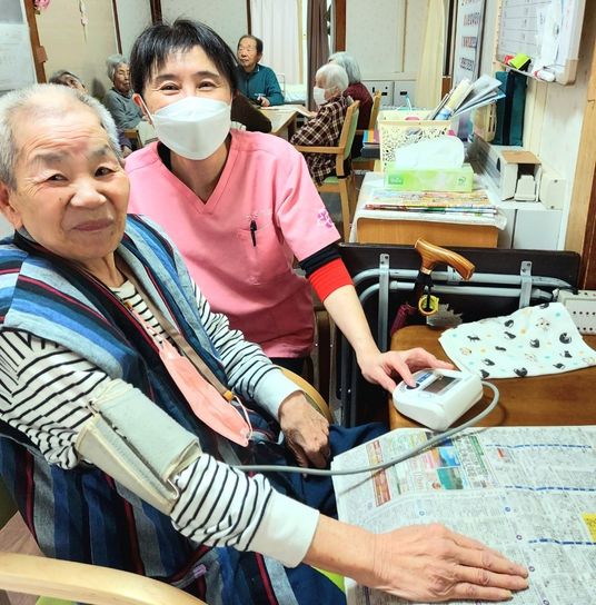 血圧測定が行われる部屋