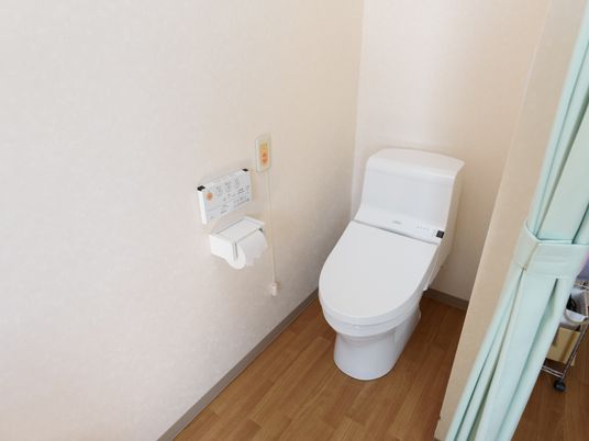 清潔なトイレ設備