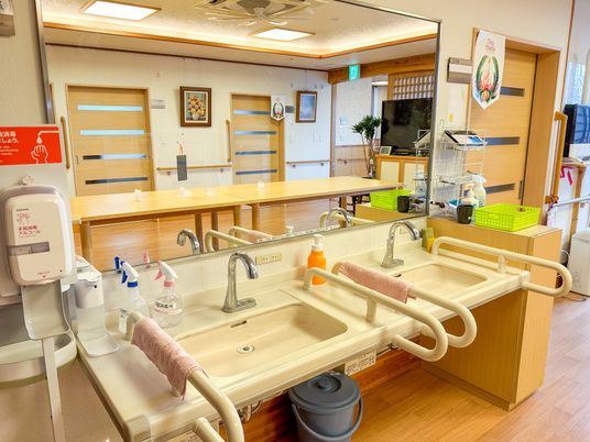 洗面設備のある空間