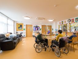 明るい共有スペース