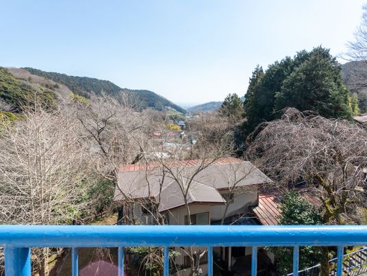 山々に囲まれた眺望