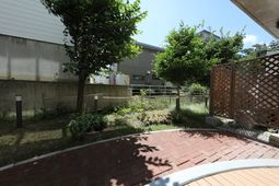 中庭の緑あふれる風景