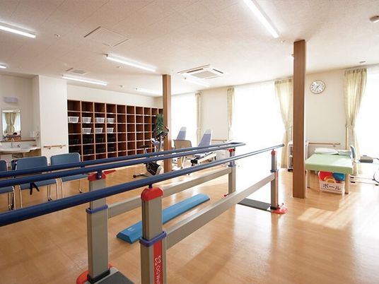 明るい機能訓練室