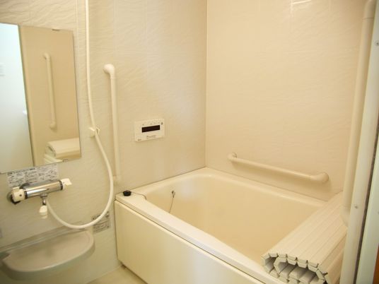 安全な設備の浴室