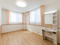 清潔な個室の一角