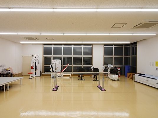 明るい機能訓練室