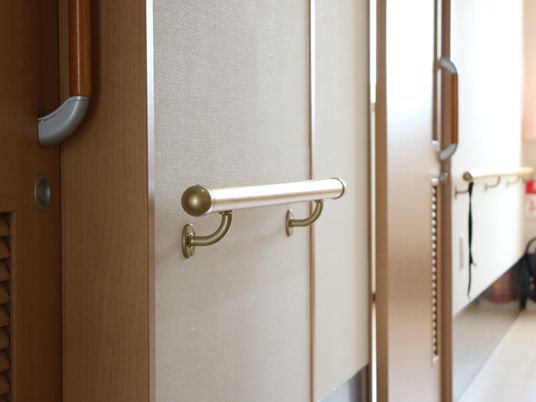 手摺付き廊下の一角