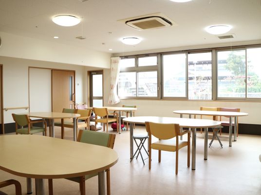 明るい共有スペース