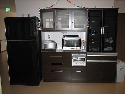 収納が充実したキッチン