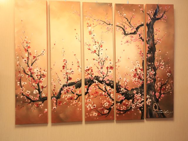 春を感じる壁掛けアート インテリア 暖かみのあるアートが、空間に彩りと癒しをもたらし、日々の生活に心安らぐ時間を提供しています。