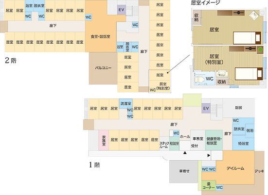 施設の見取り図