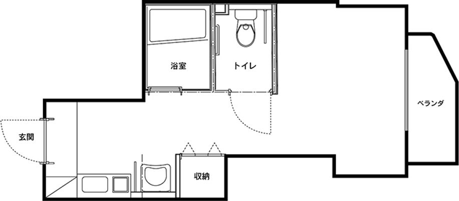 機能的なユニットバス間取り