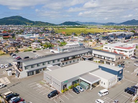 施設外観の空撮  