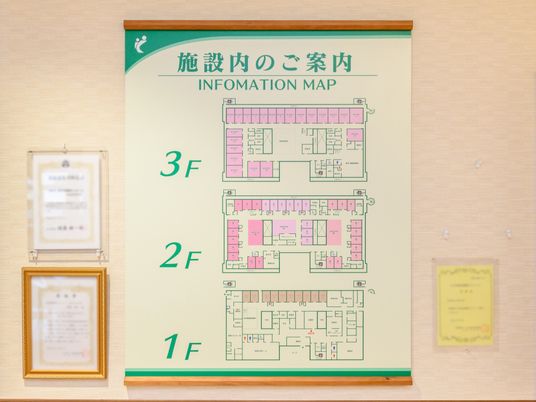 施設案内の情報板