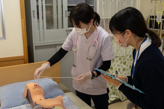 医療訓練中の様子