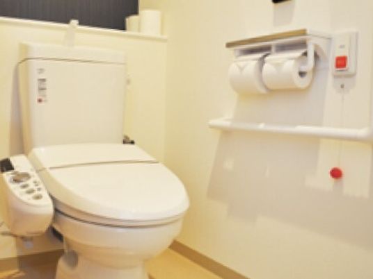 清潔なトイレ設備